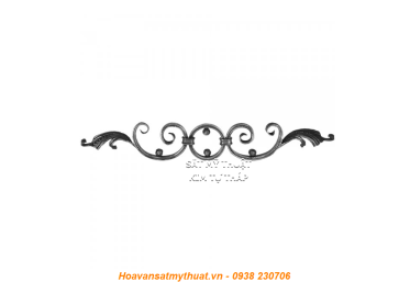 Phụ kiện sắt uốn hoa văn uốn bông hình chữ c s j CSJ050