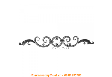Phụ kiện sắt uốn hoa văn uốn bông hình chữ c s j CSJ049