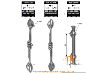Tay nắm cửa sắt TNC004