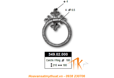 Tay nắm cửa sắt TNC024
