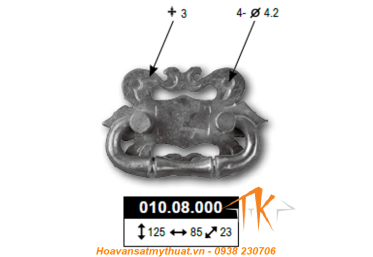 Tay nắm cửa sắt TNC025