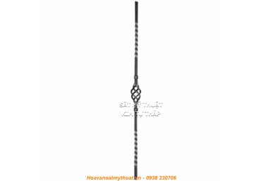 Sắt xoắn 1 trái trám/ lồng cầu làm cầu thang lan can ban công PKCT034