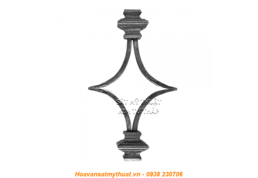 Phụ kiện sắt uốn hoa văn uốn bông hình chữ c s j CSJ014
