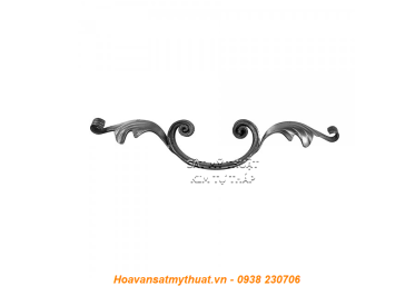 Phụ kiện sắt uốn hoa văn uốn bông hình chữ c s j CSJ008