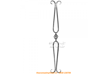 CỤM HOA VĂN SẮT CẦU THANG LAN CAN BAN CÔNG PKCT075