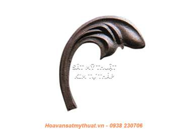 Phụ kiện hoa lá thép/ sắt đúc 1128
