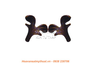 Phụ kiện hoa lá thép/ sắt đúc 1174