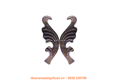 Phụ kiện hoa lá thép/ sắt đúc 1179