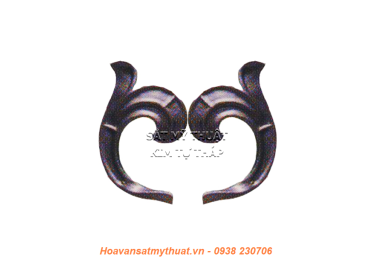 Phụ kiện hoa lá thép/ sắt đúc 1181