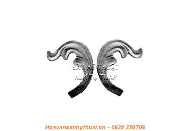 Phụ kiện hoa lá thép/ sắt đúc 1356