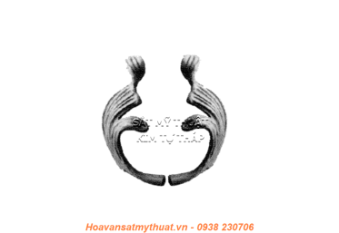 Phụ kiện hoa lá thép/ sắt đúc 1357