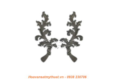 Phụ kiện hoa lá thép/ sắt đúc  1521