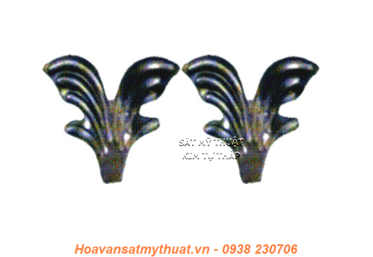Hoa lá thép / sắt dập 2113
