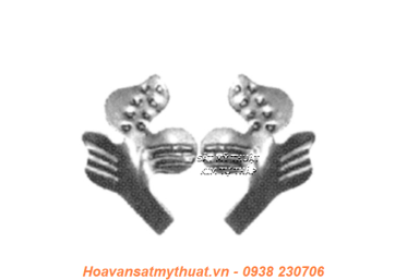 Hoa lá thép / sắt dập 2114
