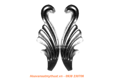 Hoa lá thép / sắt dập 2115