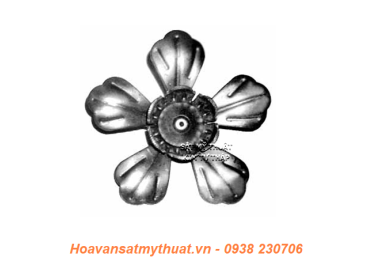 Hoa lá thép / sắt dập 2121