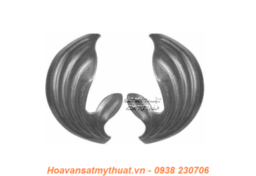 Phụ kiện hoa lá thép/ sắt dập 2148