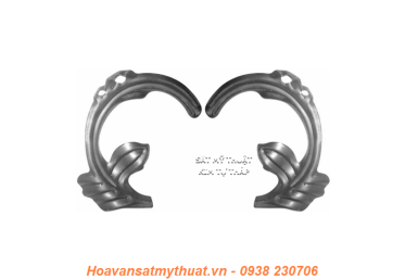Phụ kiện hoa lá thép/ sắt dập 2149