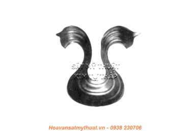 Phụ kiện hoa lá thép/ sắt dập 2152