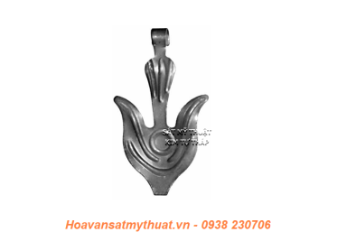 Phụ kiện hoa lá thép/ sắt dập 2152