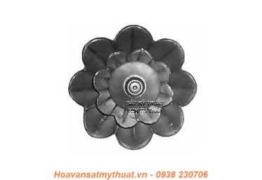 Phụ kiện hoa lá thép/ sắt dập 2156