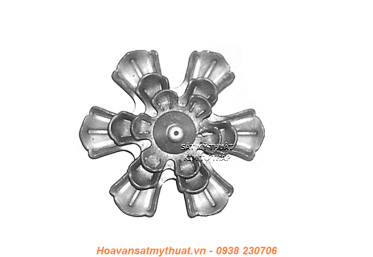 Phụ kiện hoa lá thép/ sắt dập 2179
