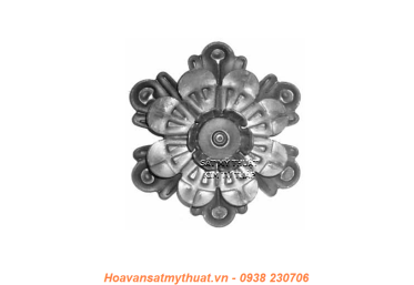 Phụ kiện hoa lá thép/ sắt dập 2186