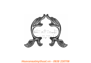 Phụ kiện hoa lá thép/ sắt dập 2254