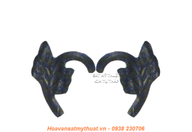 Phụ kiện hoa lá thép/ sắt dập 2305