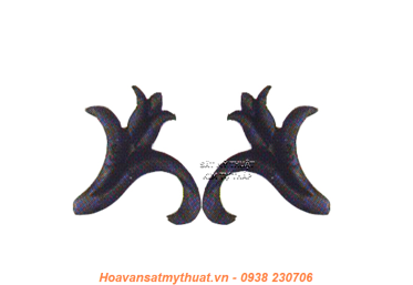 Phụ kiện hoa lá thép/ sắt dập 2306