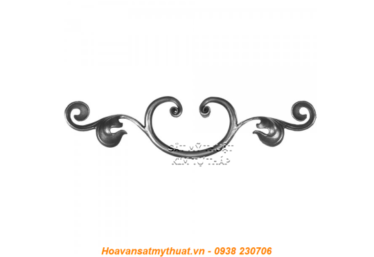 Phụ kiện sắt uốn hoa văn uốn bông hình chữ c s j CSJ060