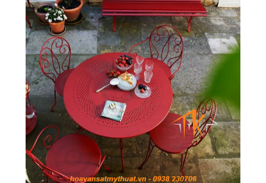 BỘ BÀN GHẾ SẮT SÂN VƯỜN BG008