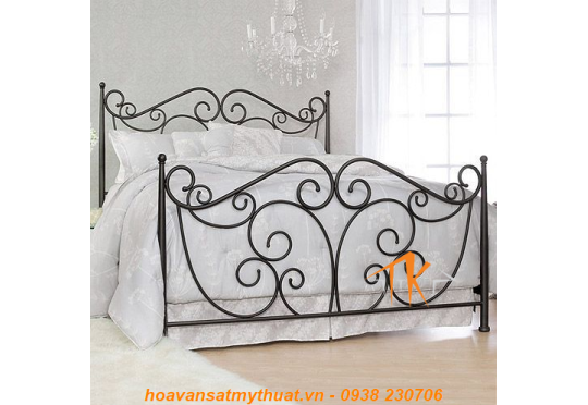 Giường sắt uốn mỹ thuật GS008