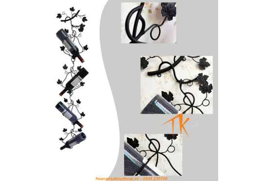 KỆ RƯỢU SẮT MỸ THUẬT KR002
