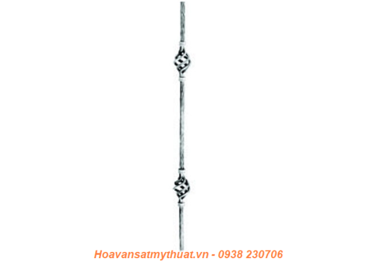 Cụm Hoa văn sắt cầu thang PKCT01