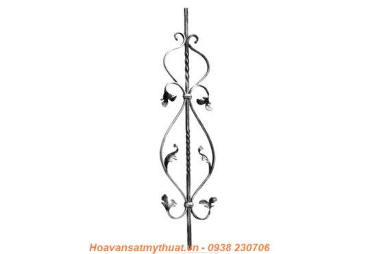 Cụm Hoa văn sắt cầu thang PKCT03