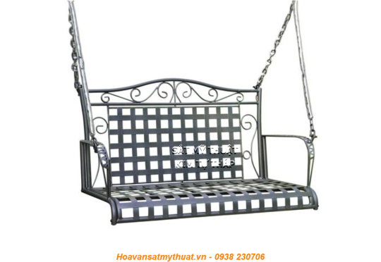 Xích đu sắt mỹ thuật ngoài trời XD015
