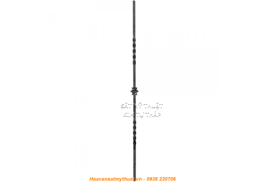 Sắt xoắn 1 đoạn nối làm cầu thang lan can ban công PKCT036