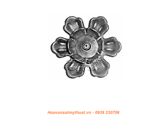 Phụ kiện hoa lá thép/ sắt dập 2187