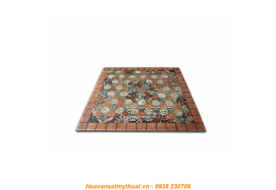Mặt bàn đá ghép đá mosaic msi03