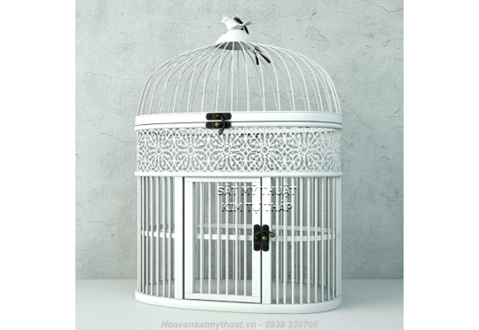 Lồng chim bằng sắt trang trí tiệc LC019