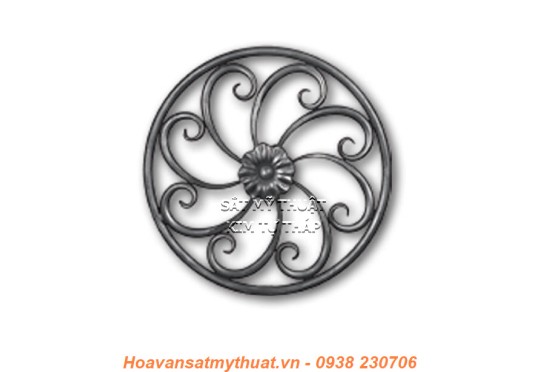 Cụm phụ kiện song cầu thang lan can sắt uốn PKCT0122