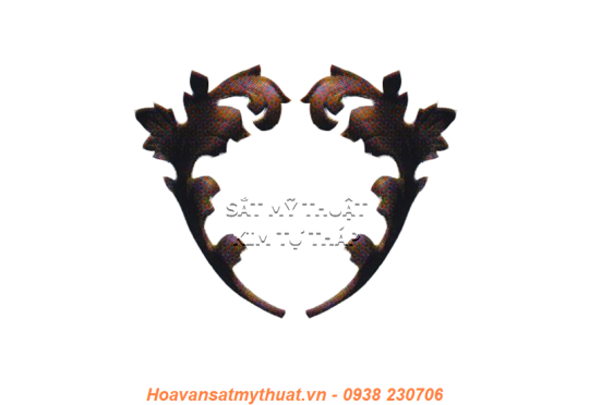 Phụ kiện hoa lá thép/ sắt đúc 1143