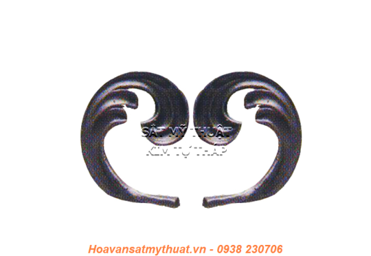 Phụ kiện hoa lá thép/ sắt đúc 1182
