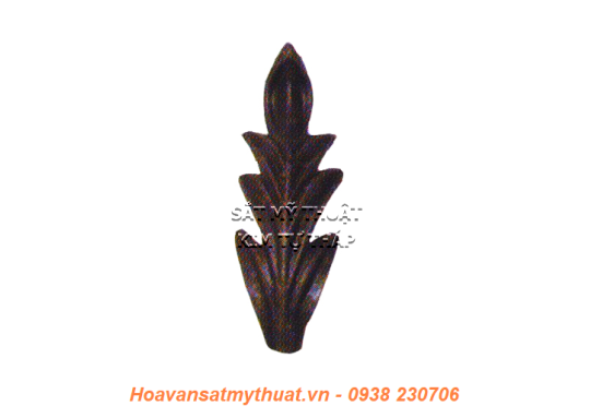 Phụ kiện hoa lá thép/ sắt đúc 1253