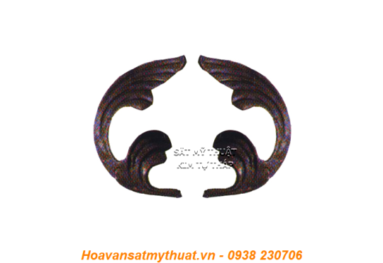 Phụ kiện hoa lá sắt đúc 1271