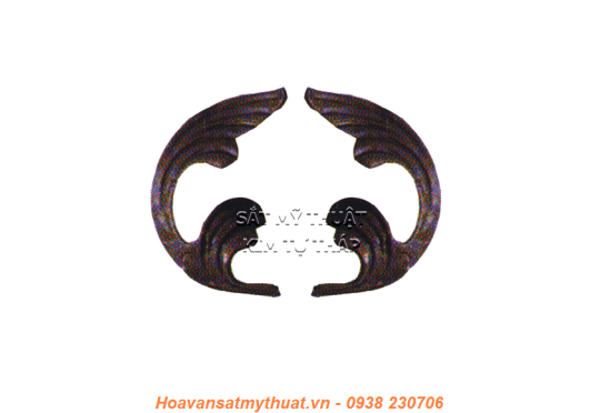 Phụ kiện hoa lá thép/ sắt đúc 1271