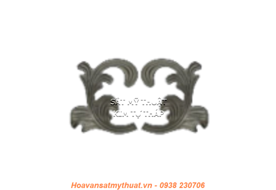 Phụ kiện hoa lá thép/ sắt đúc  1518