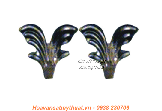 Hoa lá thép / sắt dập 2113