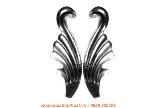 Hoa lá thép / sắt dập 2115